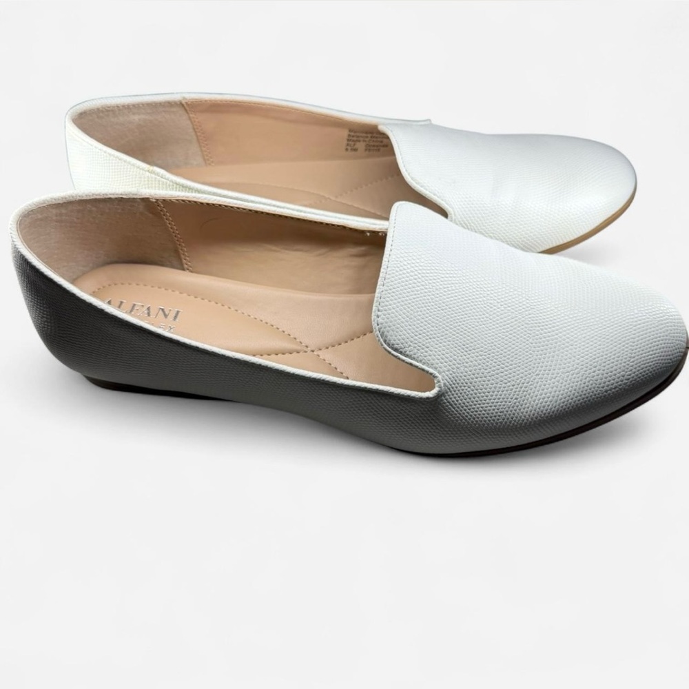 Alfani Step 'N Flex White Slip-On Loafers - Size 9.5